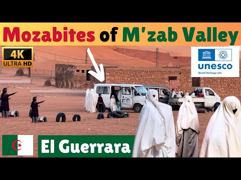 4K Tour of M'zab Valley, ALGERIA (El Guerrara, Ghardaia Province)