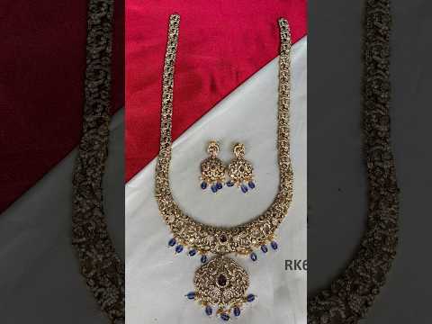 bridal jewellery| Temple Bridal set| 6309635361 | cz stone jewellery #newsong