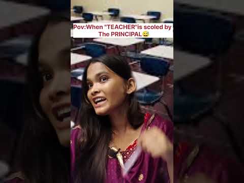 Pov : When "TEACHER" Is Scolded By The PRINCIPAL 😅 || laugh With Honey | #principal #Teacher #scold