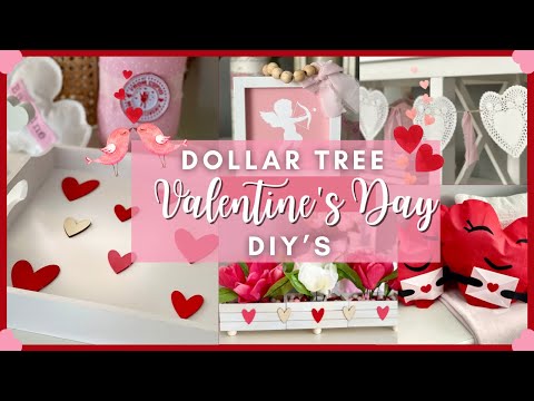 DOLLAR TREE VALENTINES DAY DIYs 2024 ❤️ Easy High End VALENTINE'S Day DIY VALENTINE'S Crafts 2024 ♥️