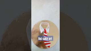 #fondent #art #cakelover #birthdaycake #viral #How to make collar with tie 👔 fondent cake topper