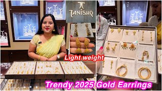 Stylish & Trendy 2025 Light weight😲Gold Earrings from Tanishq | Gold Earrings | drop earrings