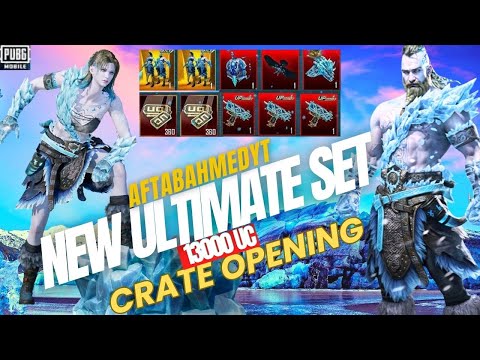 NEW GLACIER ULTIMATE SET UZI GLACIER CRATE OPENING & PUBG MOBILE