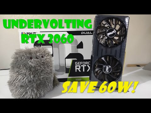 Undervolting RTX 3060, Save up to 60 watt power!