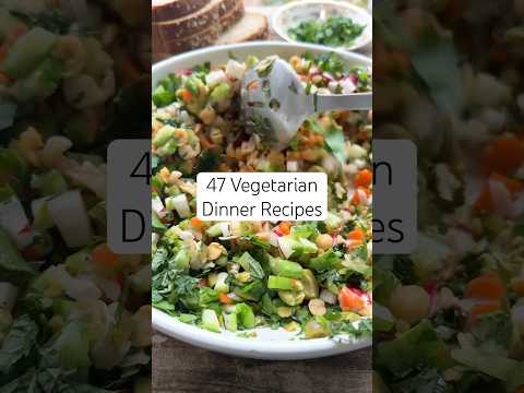 Vegetarian Dinner Recipes (Gut Healthy Foods!) #vegetarianrecipes #dinnerideas