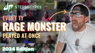 Every Ty Rage Monster Played At Once: 2024 Edition (Dude Perfect Stereotypes)