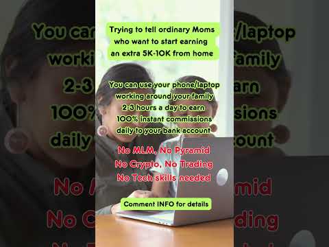 Trying to tell ordinary Moms who want to start earning extra 5K-10K from home #makemoneyonlinedaily