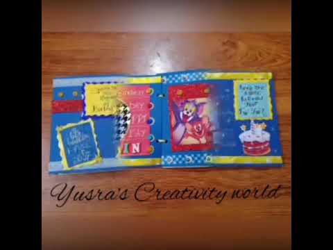 Handmade Scrapbook Tom&Jerry theme #tomandjerry #scrapbook #craft  #youtubeshorts #youtube