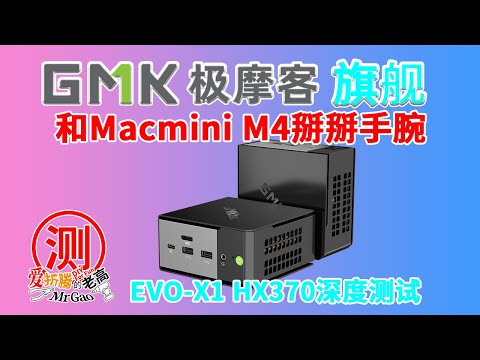 AMD AI9 HX370又填新旗舰，极摩客EVO-X1深度测试，含Oculink的HX370梦幻组合。和Macmini M4能掰掰手腕？双M2 双2.5G 满血USB4 DP2.1 HDMi2.1