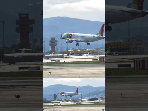 TAP Air Portugal aterrizando Barcelona #youtubeshorts #aviation #planespotting #remix #shorts #short