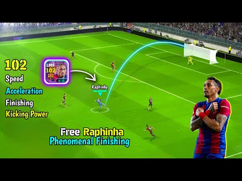 W(hole Player) Raphinhaaaaaaa 🗿🔥 Phenomenal Finishing Raphinha Review in eFootball 25 Mobile 🔥