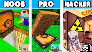 SCARY SECRET BUNKER CHALLENGE in MINECRAFT BATTLE: NOOB vs PRO vs HACKER vs GOD / AVM ANIMATION