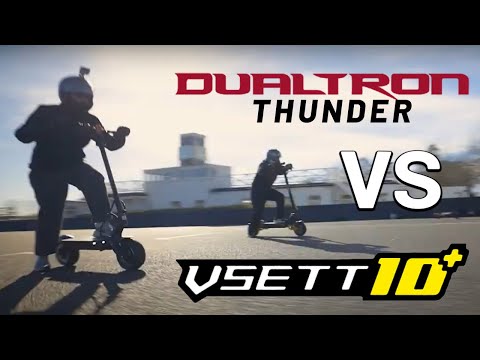 Vsett 10+ Vs Dualtron Thunder Drag Race