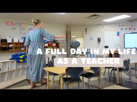 A FULL DAY AS A KINDERGARTEN TEACHER | time stamped, morning & night routines