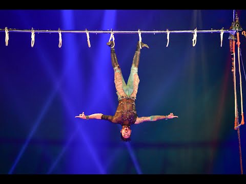 Upsidedown Trapeze Circus Extreme Dangerous Act