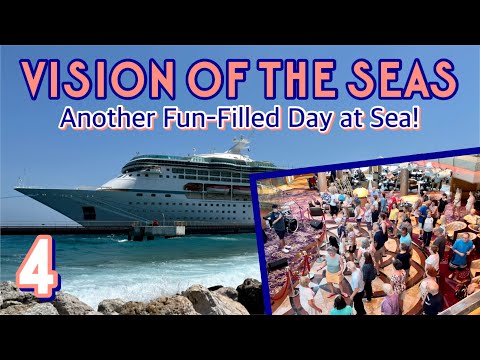 Vision of the Seas: Pool deck games, solarium, & dancing in the atrium! | PART 4