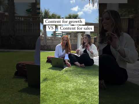 Content for growth versus content for sales #instagramgrowth #instagrambusiness #shorts