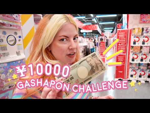 ☆ ¥10,000 Gashapon Challenge! World's Largest Capsule Toy Machine Store Japan☆