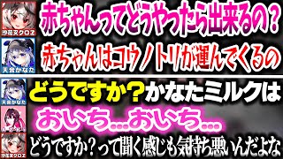 幼児退行(?)して変な話をするかなけん一同【ホロライブ切り抜き/天音かなた/AZKi/沙花叉クロヱ/Minecraft】