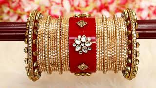 Royal Rajwadi chuda from taj bridal store |red chuda |punjabi wedding chuda|Rajasthani bangles