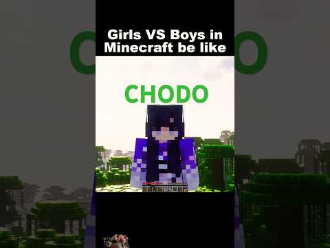 Girl VS Boys In Minecraft Be Like #minecraft #minecraftanimation #minecraftmemes #shortsminecraft