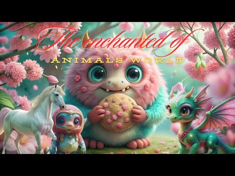 The enchanted of world various animals #fantasyworld #fantasymusic #stressreliefvideo #naturesounds