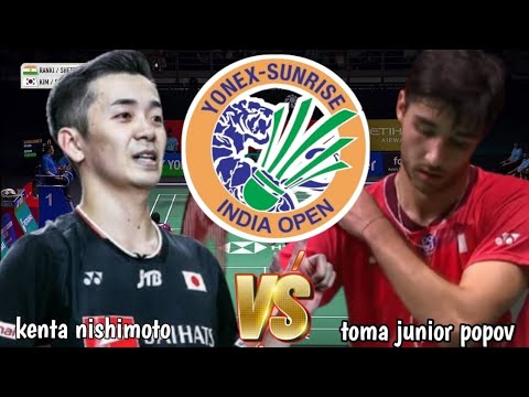 R32 :  toma junior popov [fra] VS kenta nishimoto [jpn] | yonex india open 2025