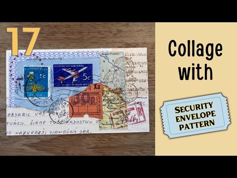 17 -Security envelope pattern -Collage with me art assignment (50 prompts)