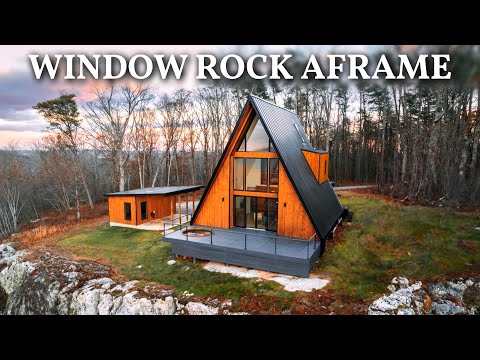 Modern Aesthetic A-frame Cabin // Relaxing Tour