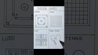 Indoor games drawing