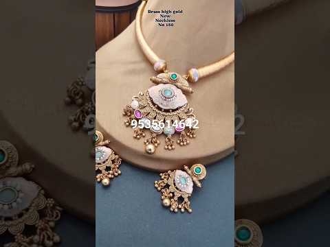 premium quality hasadi set/hasli sets/high brass necklace/brass new design necklace sets