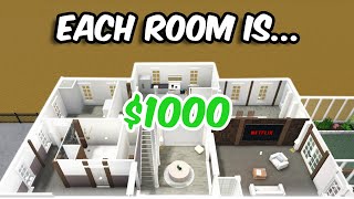 BUILDING a HOUSE but EVERY ROOM is $1000