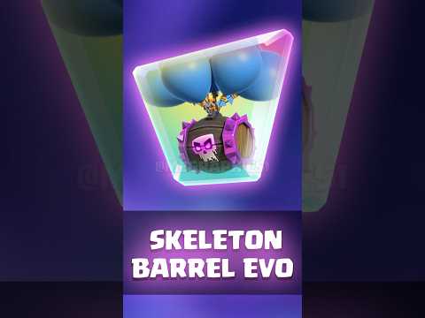 EVO Skeleton Barrel💀#clashroyale