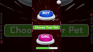 Choose One Button! 🤩 Boy 💎vs Girl 🎀  Edition #quizblitzcentral