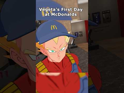 Vegeta vs Frieza BUT it’s at McDonalds #dragonball #anime