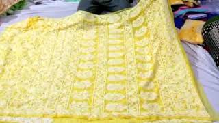 Lucknow chikankari saree