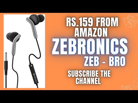 ZEBRONICS Zeb-Bro|Best earphone|under 200|on Amazon|Zebronics earphones|#earphone #tech #zebronics