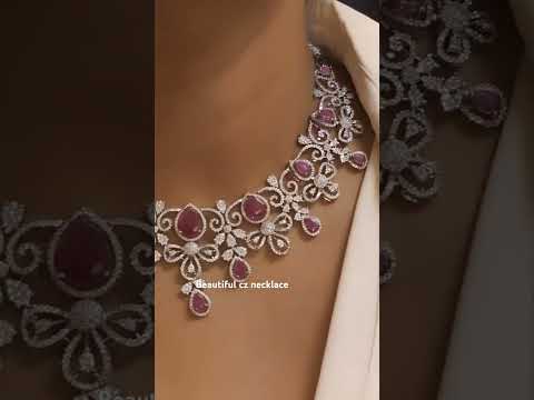 cz necklace #czstonejewellery #wedding #trendingshorts#high#demand#viral video