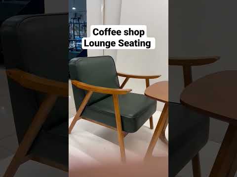 Coffeeshop lounge seating solution with low heiggt wooden chairs     #restaurant #cafe