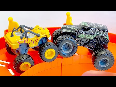 MONSTER JAM | GRAVE DIGGER | BLAZE | HOT WHEELS MONSTER TRUCKS | MAX-D | BIGFOOT | SPIN MASTER