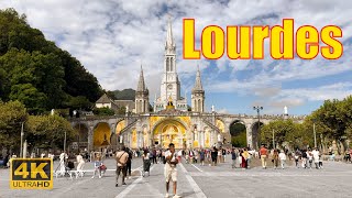 Lourdes, France 🇫🇷 - 4K HDR Walking Tour | Lourdes 4K | A Walk In Paris