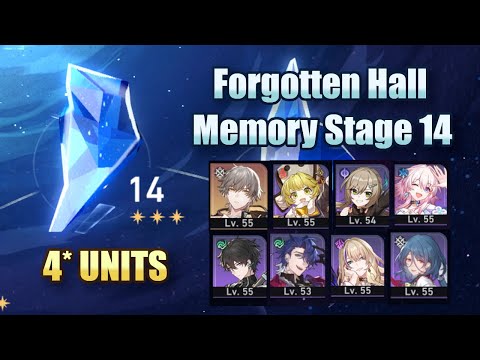 F2P 4* Only Level 55 | Forgotten Hall Memory Stage 14 | 3 Stars Clear