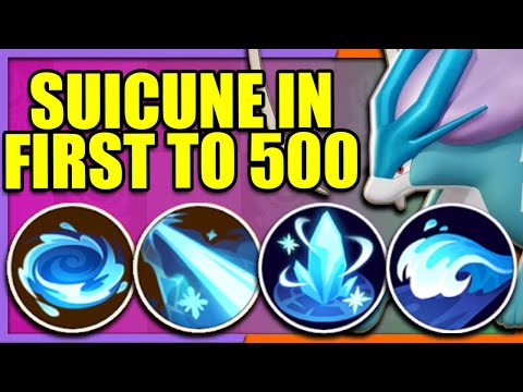 I played all SUICUNE BUILDS in FIRST TO 500 | Pokemon Unite