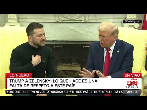 Donald Trump pelea a gritos con Volodomir Zelensky y dice juega con una Tercera guerra mundial