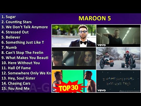 M a r o o n 5 MIX Greatest Hits Playlist ~ 2000s Music ~ Top Pop, Alternative Indie Rock, Adult ...