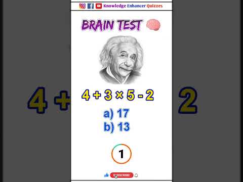 Brain test 🧠 #brainteasers #braintest #intelligencetest #iqtest #iq #shorts