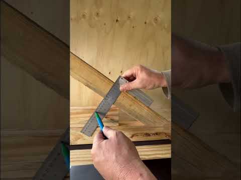 Woodworking tip, get the perfect angle every time #tipsandtricks #woodworking #handytips #diy #tips