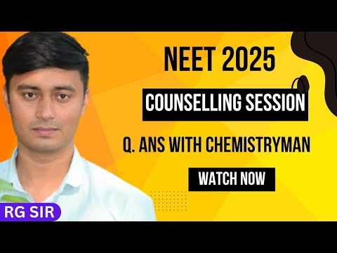 Q. Ans. with Chemistryman | RG SIR | NEET 2025 #NEET2025 #LIVE