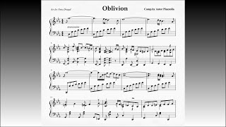 Oblivion - Astor Piazzolla ֍ Piano Sheet Music