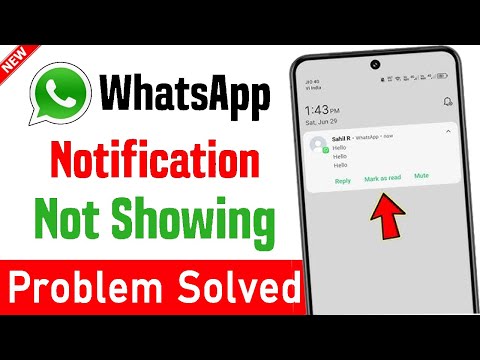 Whatsapp Notification Not Showing on Home Screen 2025 | Whatsapp Notification Show nhi ho raha hai